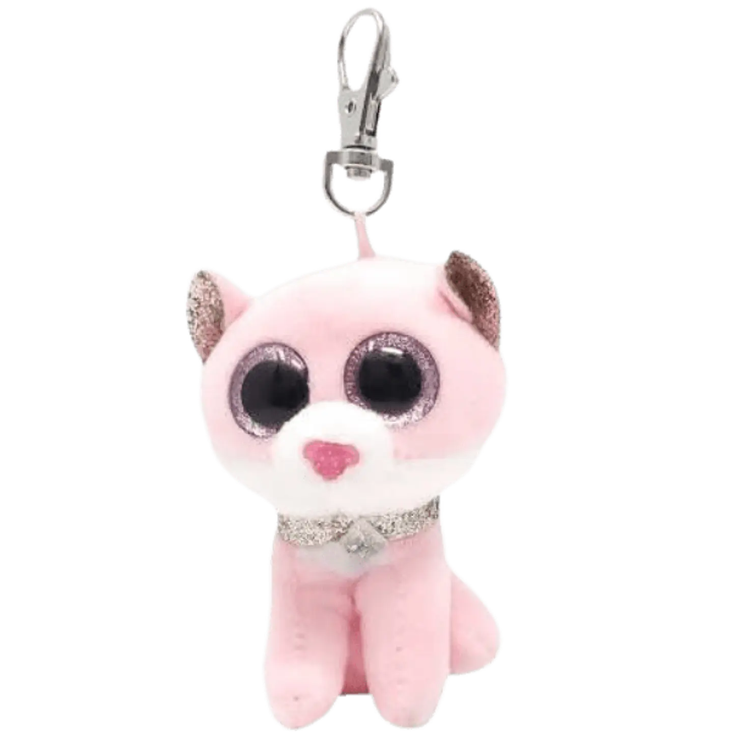 Ty Llavero Beanie Boos Fiona Gato Rosado 35247  1