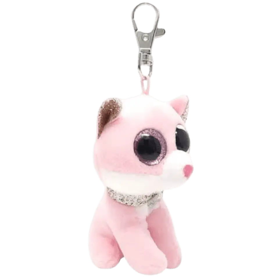 Ty Llavero Beanie Boos Fiona Gato Rosado 35247  2