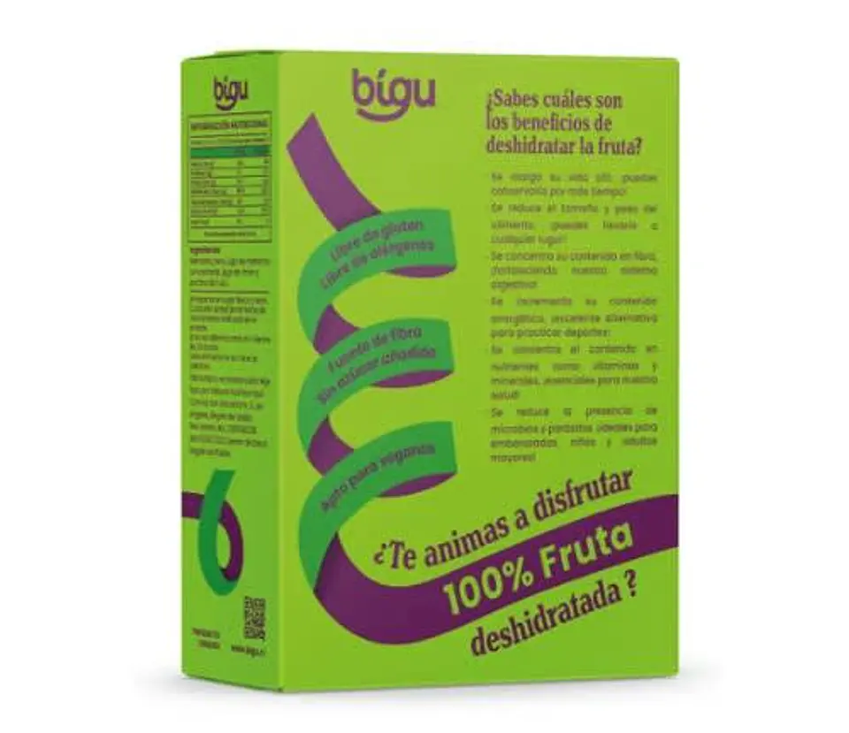 Bígu Pack 5ú. Rollos de Fruta Manzana 100% Naturales   2