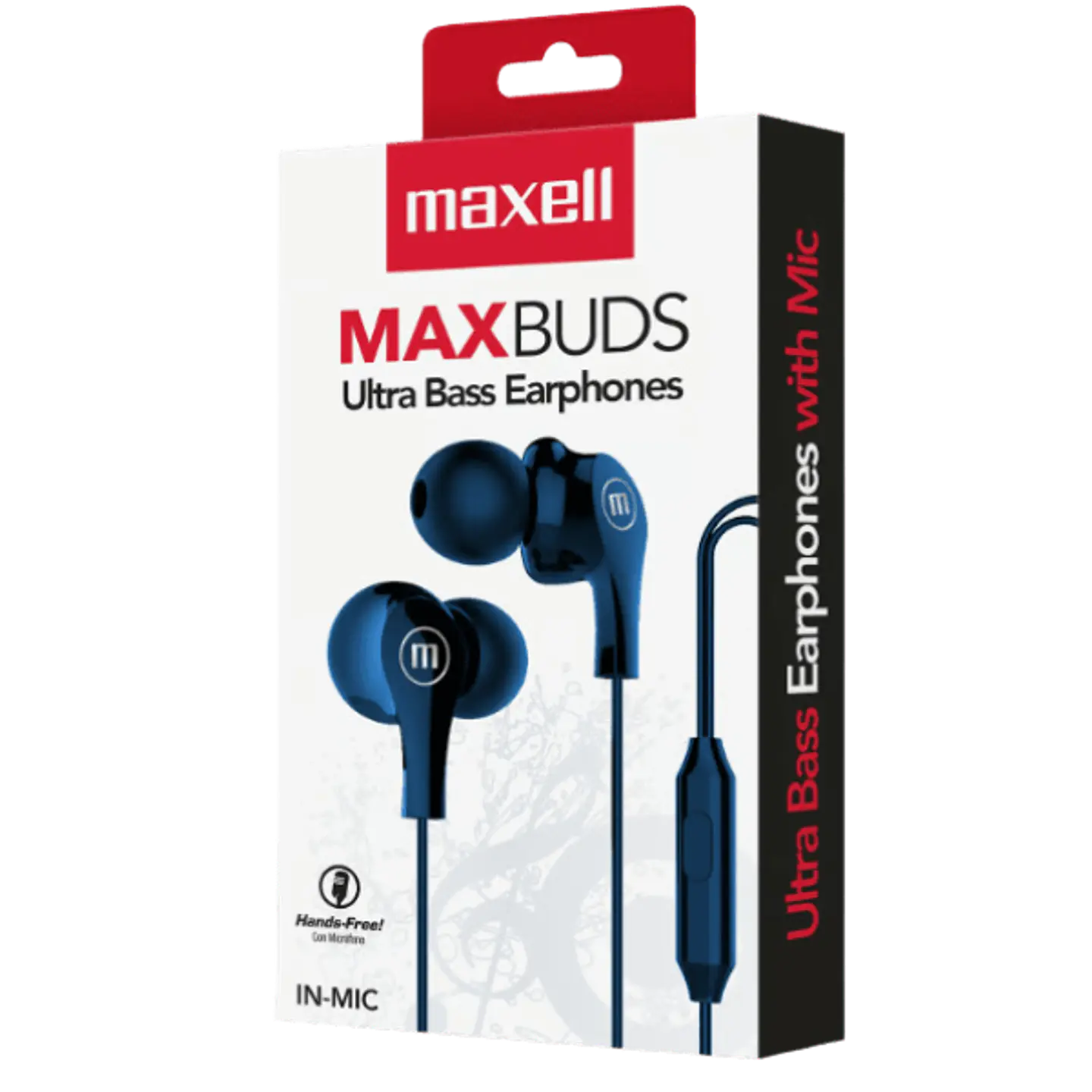 Maxell Audífonos Maxbuds C/Micrófono IN-MIC Navy  1