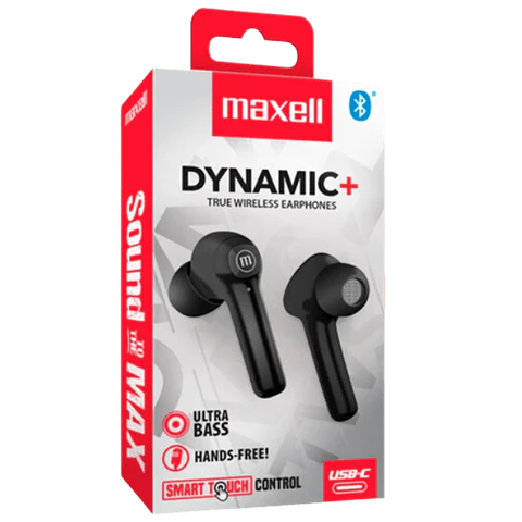 Maxell Audífonos Bluetooth Dynamic+ TWS Negro 