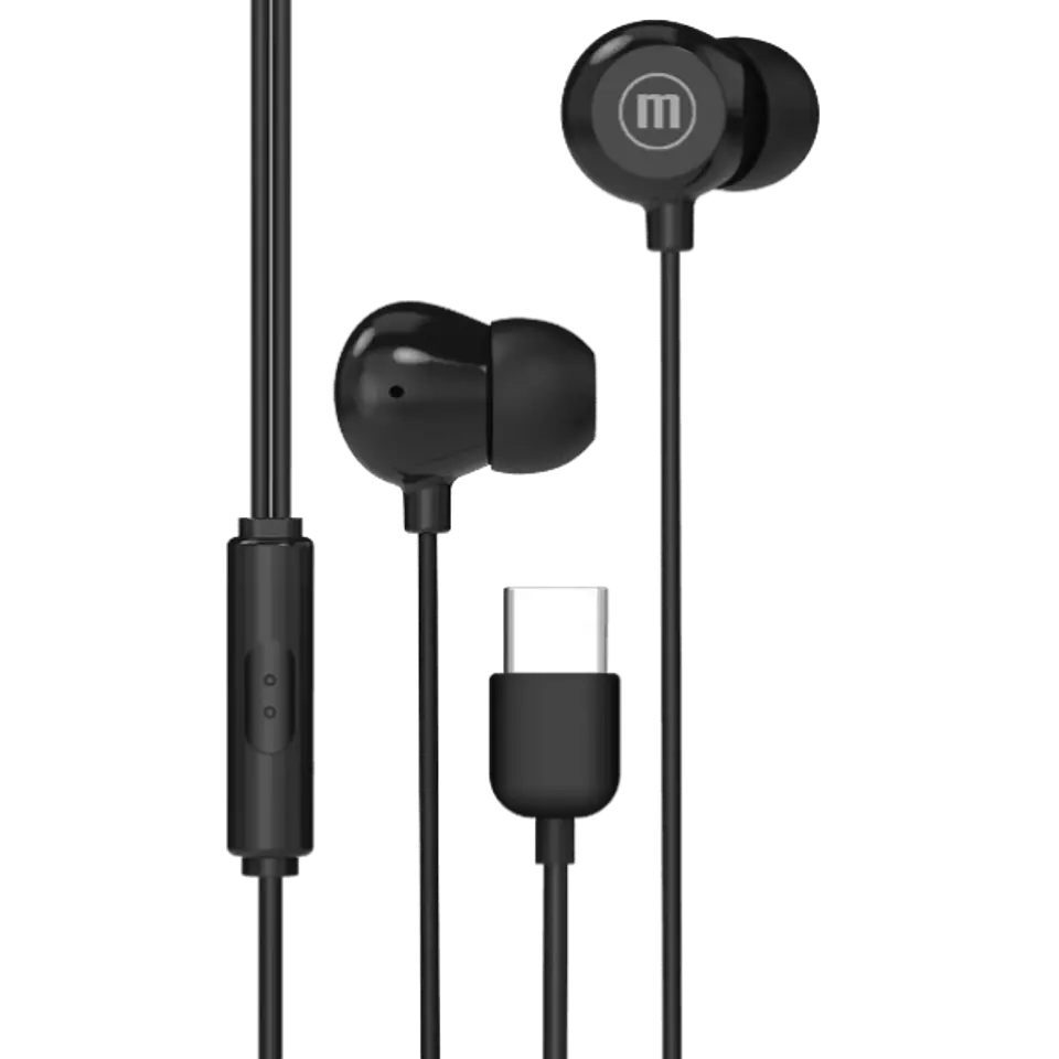 Maxell Audífonos In Ear C/Mic USB-C Negro  2