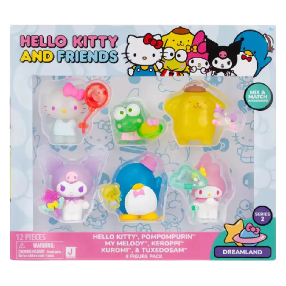 Jazwares Hello Kitty And Friends Pack 6 Figuras  1