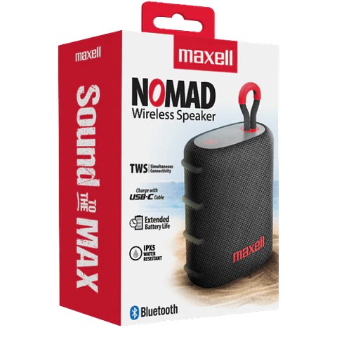 Maxell Parlante Bluetooth Nomad Gris 