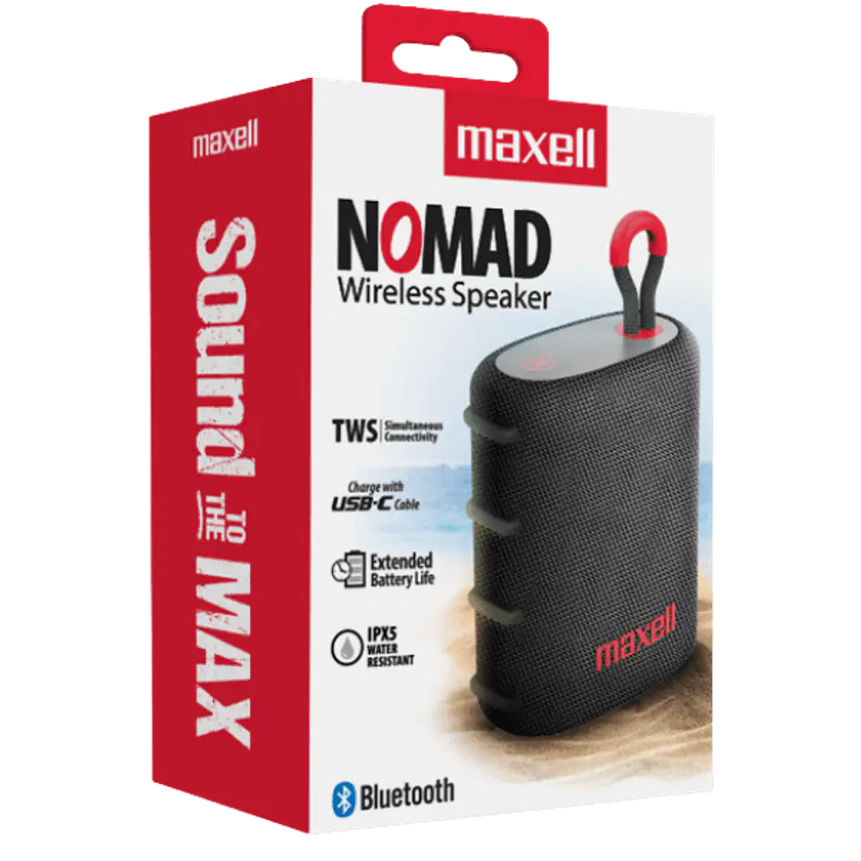 Maxell Parlante Bluetooth Nomad Gris  1