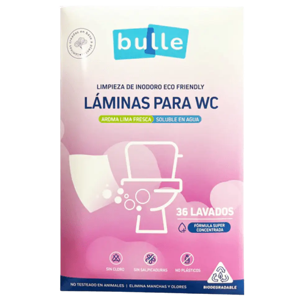 Bulle Láminas para WC Limpieza Inodoro Eco Friendly  1