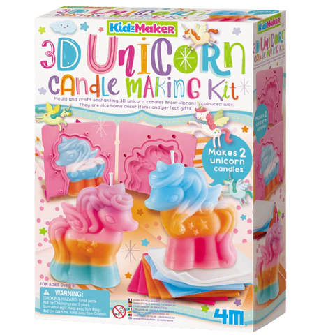 4M Kidz Maker Kit Velas Unicornios 3D 