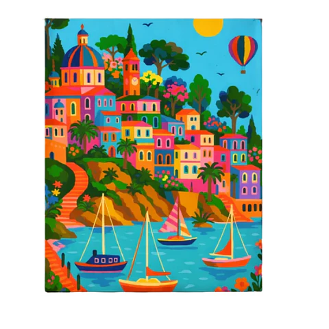 Kit Pintura Con Números El Pincel Bahía Colorida 