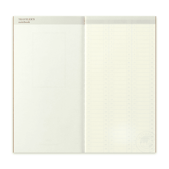  Refill Weekly Free Vertical 018 TRAVELER'S Notebook