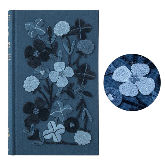 Midori 5-Year Diary Embroidery Flower Black