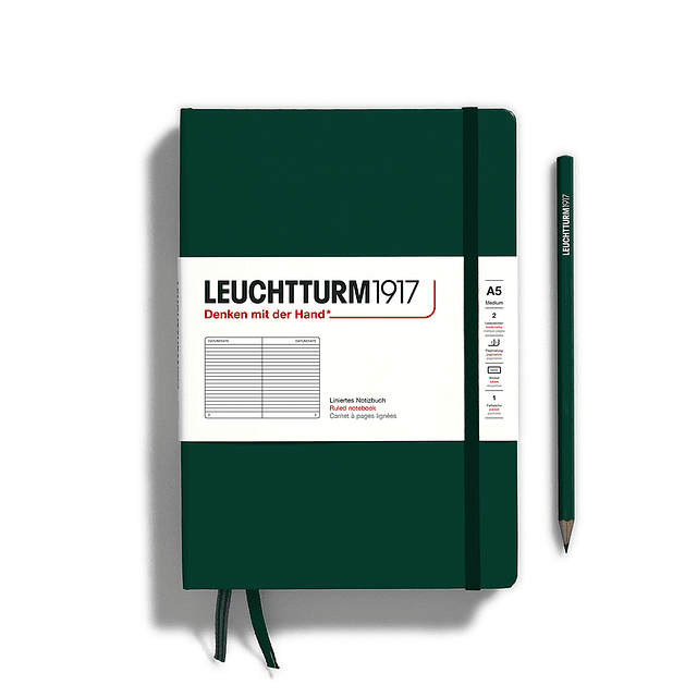 LEUCHTTURM LIBRETA FOREST GREEN A5