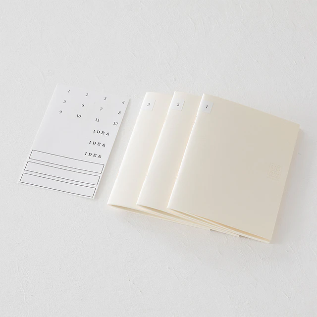 Midori MD Cuaderno - A4 - Cuadrícula - Pack De 3