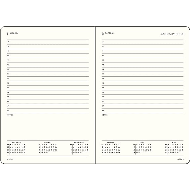 LEUCHTTURM AGENDA 2024 DAILY BLACK (A5)