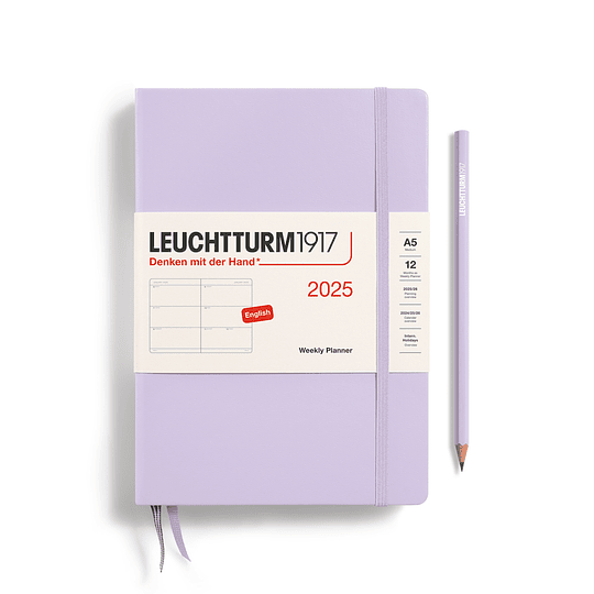 Leuchtturm Agenda 2025 Lilac (Semana a la vista)