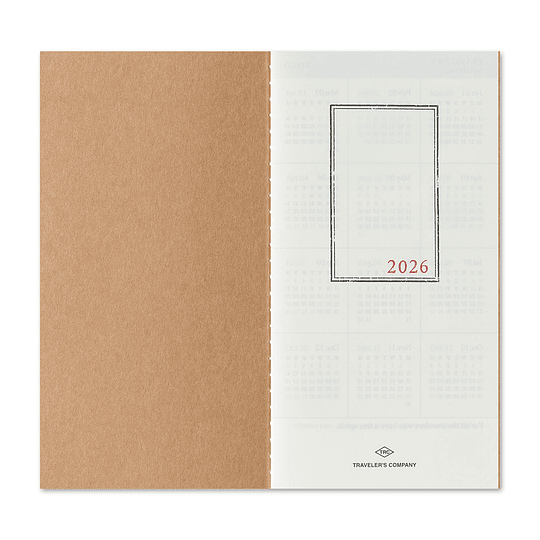 Refill 2026 Monthly TRAVELER´S Notebook