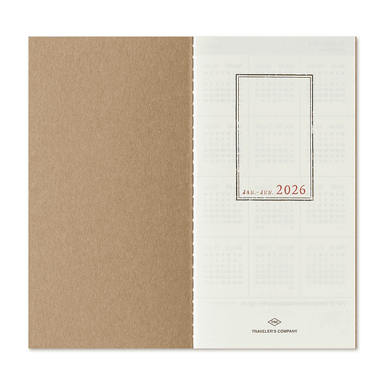 Refill  2026 Weekly + Memo TRAVELER´S Notebook