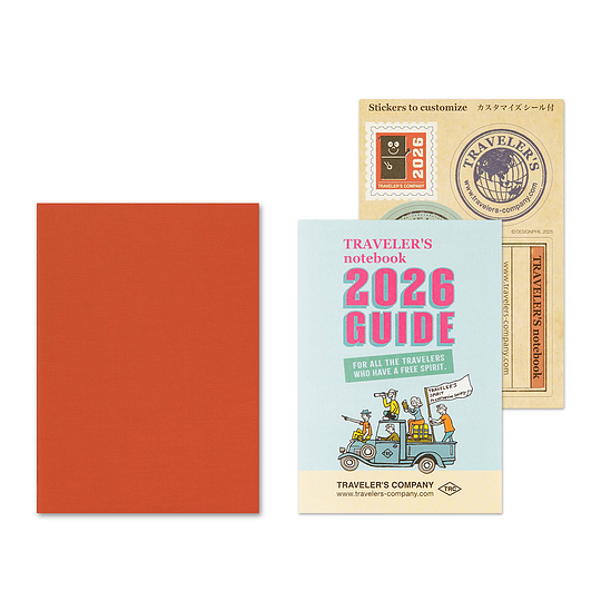 Refill  2026 Monthly Passport Size TRAVELER´S Notebook