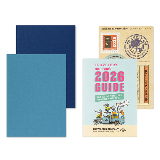 Refill 2026 Weekly Passport Size TRAVELER'S Notebook