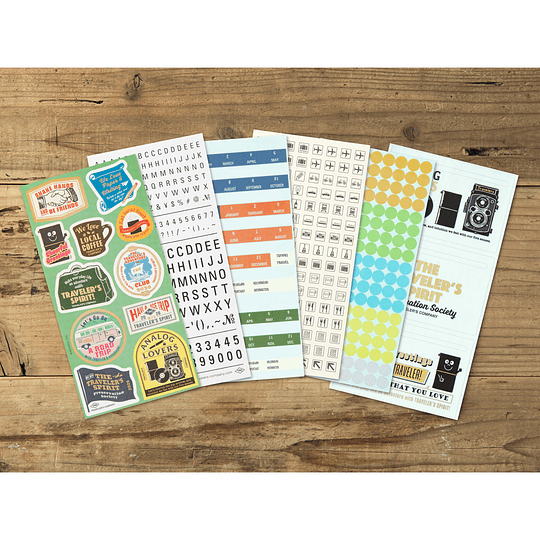 Sticker Set for Diary 2026 TRAVELER'S Notebook 