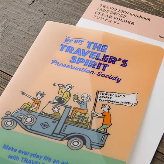 Clear Folder 2026 Passport Size TRAVELER'S Notebook