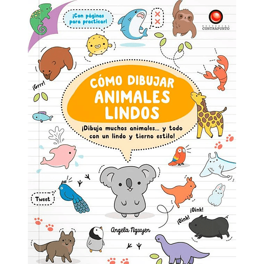 Libro Cómo Dibujar Animales Lindos 