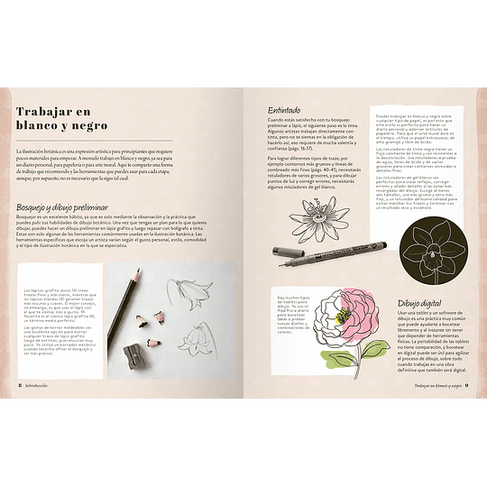 Libro El Arte de Dibujar Flores