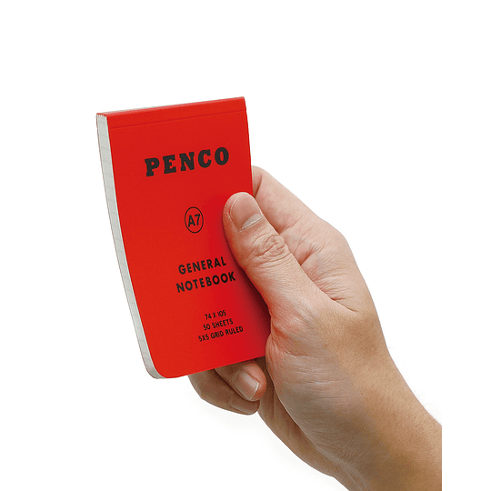 Penco Libreta Cuadros (A7) Yellow