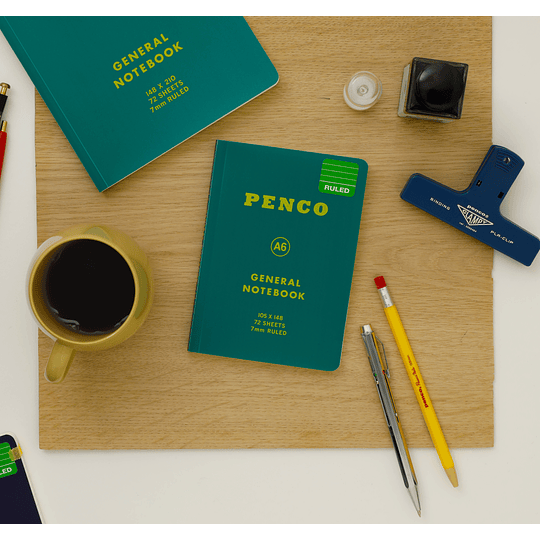 Penco Cuaderno Líneas (A6) Green