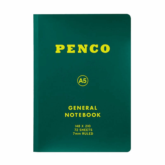Penco Cuaderno Líneas (A5) Green