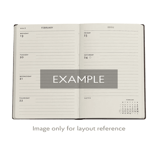 Paperblanks Agenda Midi 2026 Semanal Michelangelo, Handwriting 