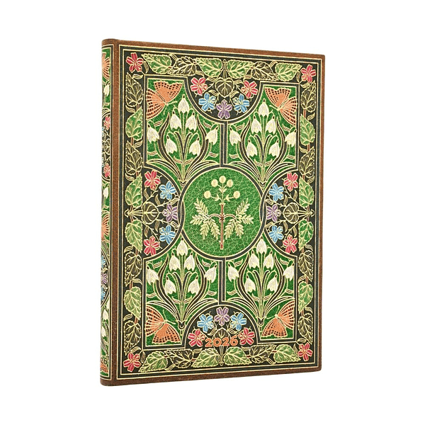 Paperblanks Agenda Midi 2026 Semanal Poetry in Bloom