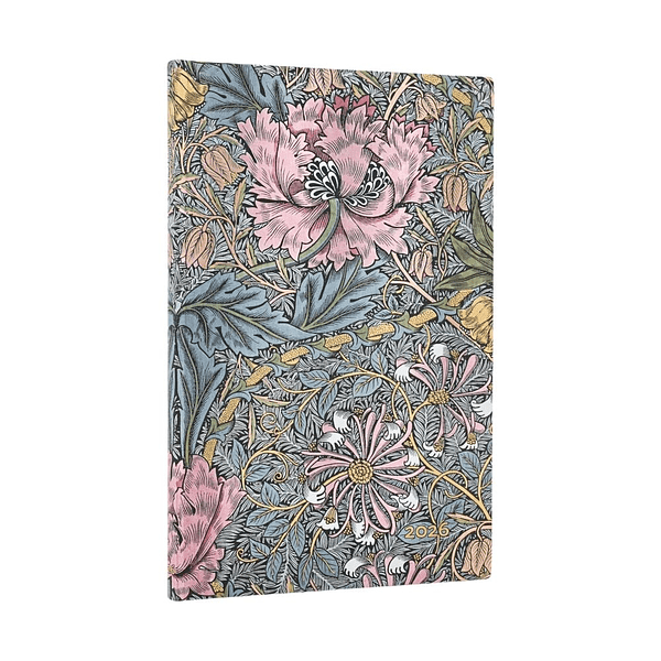 Paperblanks Agenda Maxi 2026 Semanal William Morris, Pink Honeysuckle