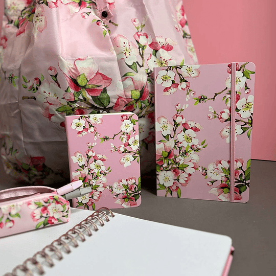 Cedon Libreta con Elástico A5 Cherry Blossoms