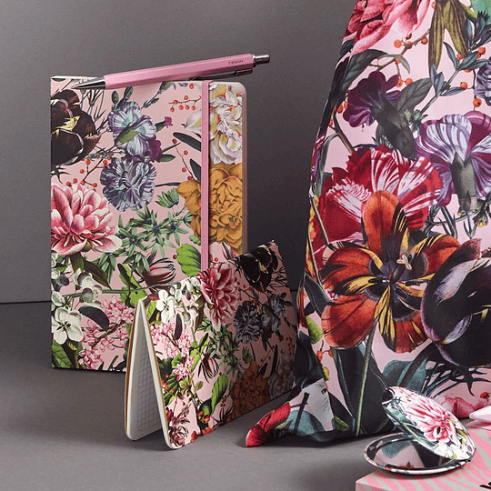 Cedon Libreta con Elástico A5 Flower Greeting