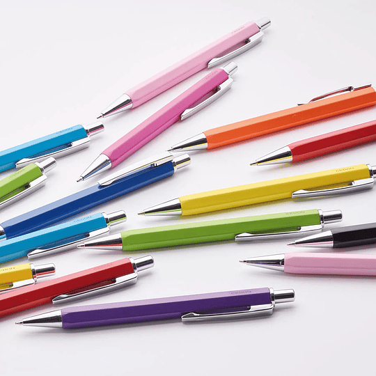 Cedon Bolígrafo Hexagonal Fucsia Neón Glossy