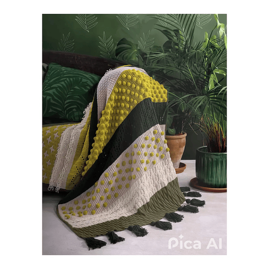 Libro Mantas Modernas a Crochet 