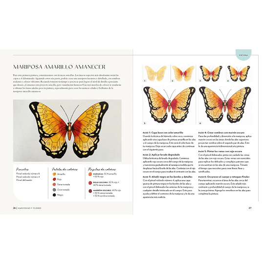 Libro Mariposas y Flores