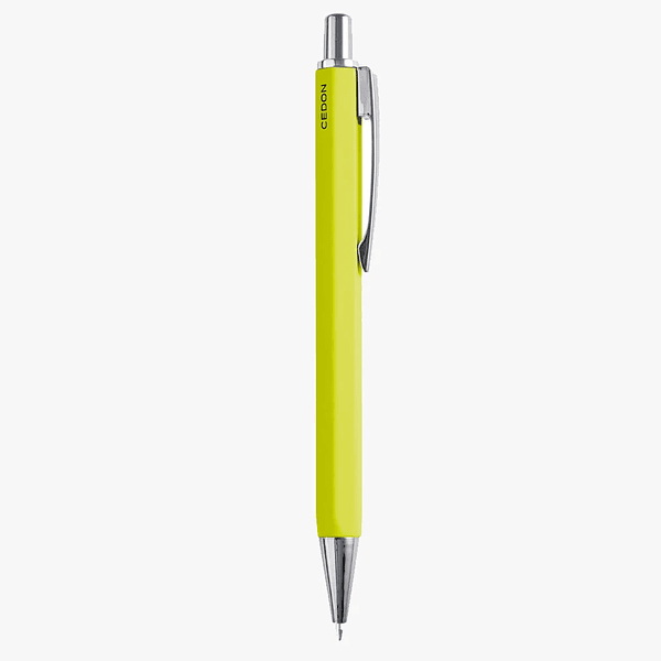 Cedon Bolígrafo Hexagonal Amarillo Neon Glossy