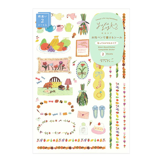 Yuru Log Sticker 2 Sheets  My Life