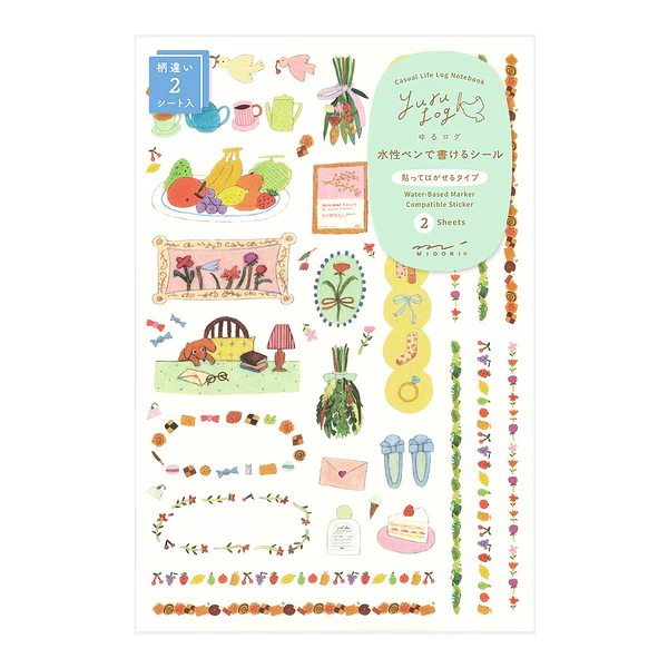 Yuru Log Sticker 2 Sheets  My Life