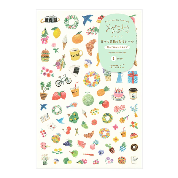 Yuru Log Sticker 1 Sheet Motif