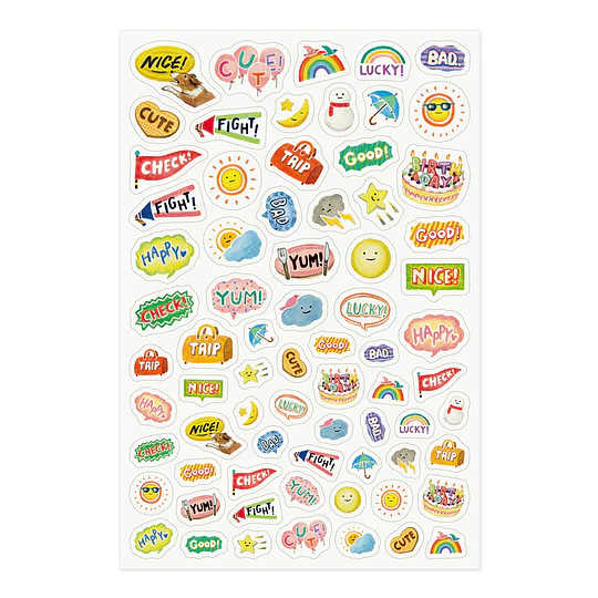 Yuru Log Sticker 1 Sheet  Feeling