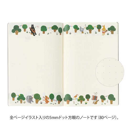Yuru Log Notebook <B6>  Forest Animal 
