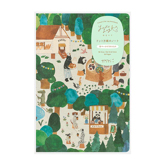 Yuru Log Notebook <B6>  Forest Animal 