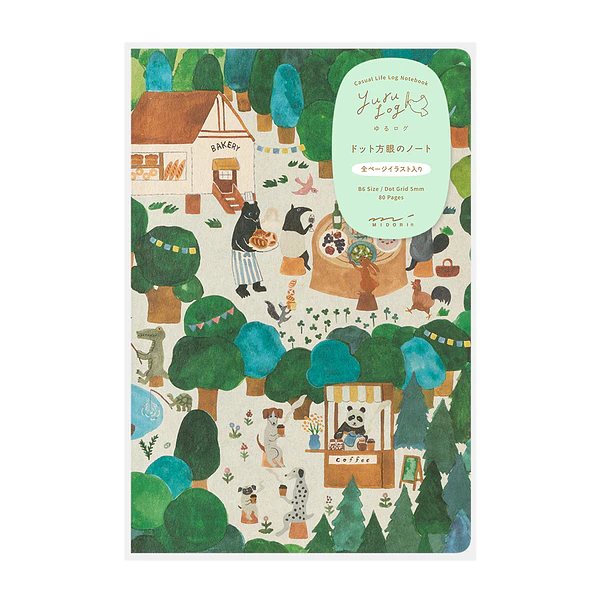 Yuru Log Notebook <B6>  Forest Animal 