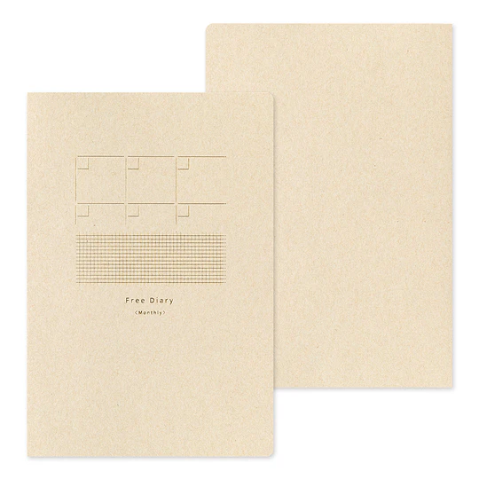 Yuru Log Notebook (B6) Free Diary Monthly