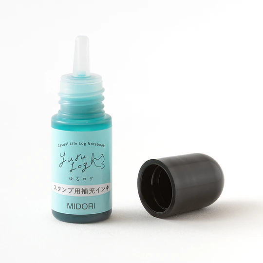 Yuru Log Pre-inked Stamp  Refill Ink - Blue
