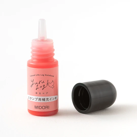Yuru Log Pre-inked Stamp  Refill Ink - Pink