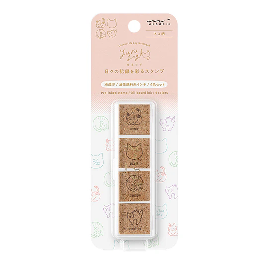 Yuru Log Pre-inked Stamp  Cat