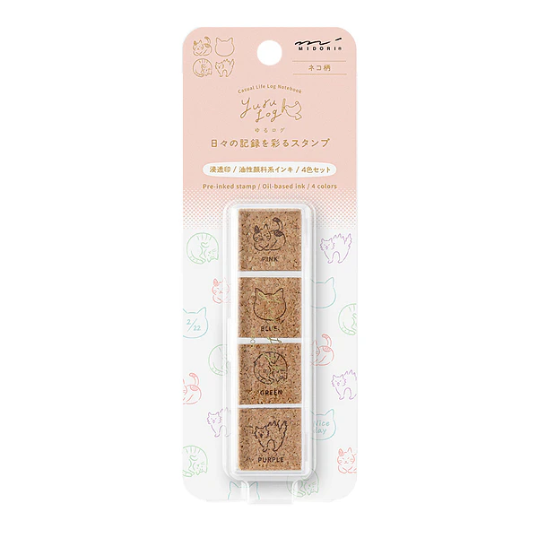 Yuru Log Pre-inked Stamp  Cat
